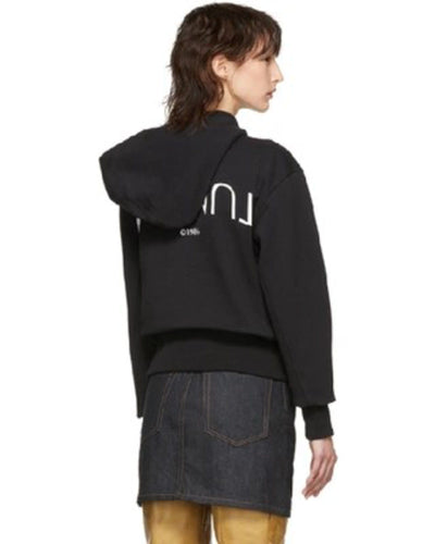 Helmut Lang Clothing Small Black Logo "Hack" Sweatshirt