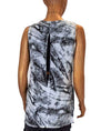 Helmut Lang Clothing Small Layered Marble Muscle Tank