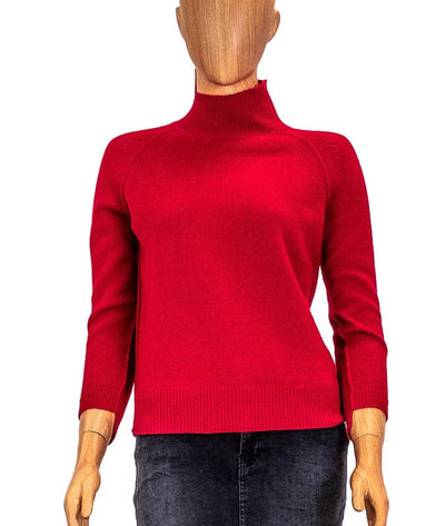 Helmut Lang Clothing Small Red Cashmere Turtleneck
