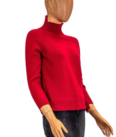 Helmut Lang Clothing Small Red Cashmere Turtleneck