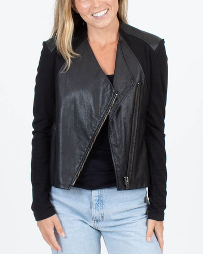 Helmut Lang Clothing XS Contrasting Leather Jacket