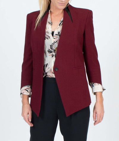 Helmut Lang Clothing XS | US 2 Burgundy Cropped Blazer