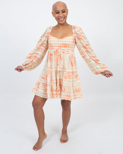 Hemant & Nandita Clothing Small Balloon Sleeve Mini Dress