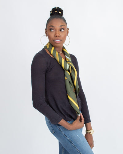 Hermès Accessories One Size Printed Square Scarf