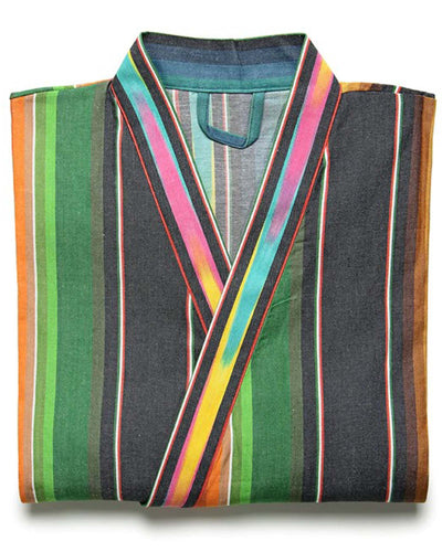 Hotel Havana Clothing One Size Striped "Kimono" Robe