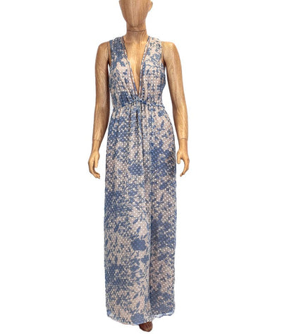 House of Harlow 1960 Clothing Small Boho V-Neck Maxi Dress