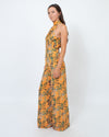 House of Harlow 1960 Clothing Small Orange Floral Jumpsuit