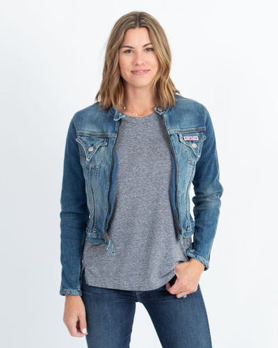 Hudson Clothing Medium Zipper Denim Jacket