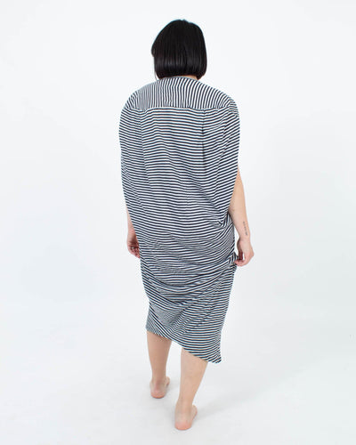 Humanoid Clothing Medium Scoop Neck Striped Dress