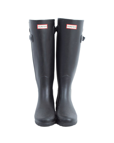 Hunter Shoes Medium | US 8 Black Tall Rain Boots