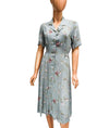In Two Clothing Medium Button-Down Floral Dress