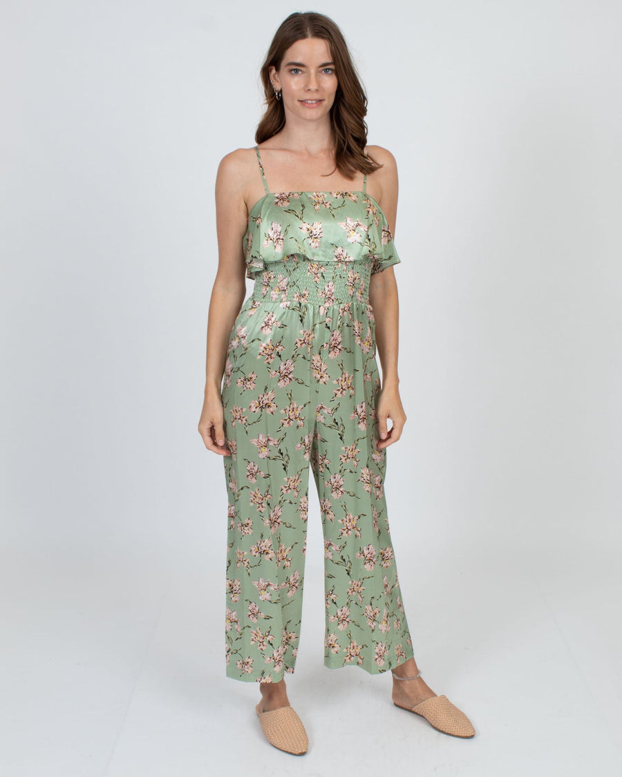 Intermix Clothing Medium | US 8 "Eliza" Silk Printed Jumpsuit