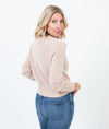 Intermix Clothing Small Pink Metallic Cropped Sweater