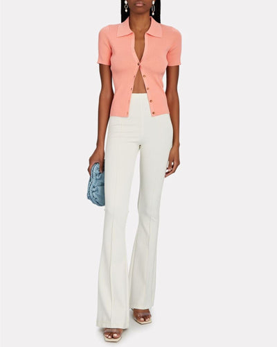 Intermix Clothing XS Avery Rib Knit Polo Top