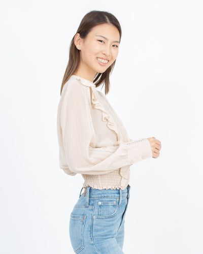 IRO Clothing Medium | US 6 I FR 38 Victorian Mesh Blouse
