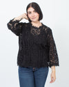 IRO Clothing Medium | US 6 I FR 38 Yacinthe 3/4 Sleeve Lace Top