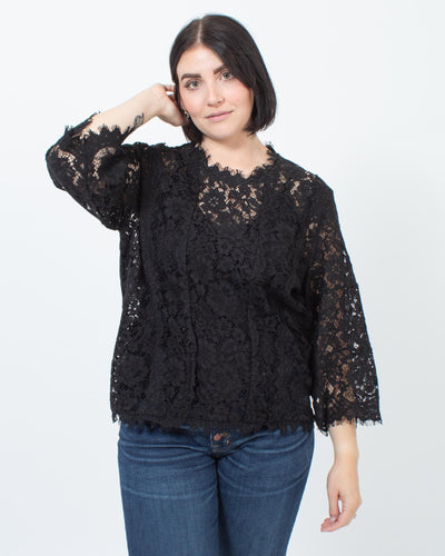 IRO Clothing Medium | US 6 I FR 38 Yacinthe 3/4 Sleeve Lace Top