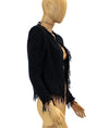 IRO Clothing Medium | US 8 I FR 40 Knitted Fringe Blazer