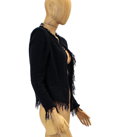 IRO Clothing Medium | US 8 I FR 40 Knitted Fringe Blazer