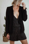 IRO Clothing Medium | US 8 I FR 40 Knitted Fringe Blazer