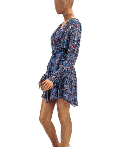 IRO Clothing Medium | US 8 I FR 40 Long Sleeve Printed Wrap Dress