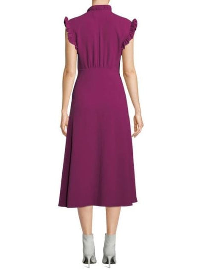 IRO Clothing Small | US 4 I FR 36 "Hurray Ruffle Split Hem" Midi Dress