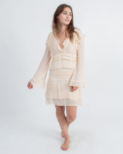 IRO Clothing Small | US 4 Long Sleeve Ruffle Dress