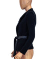 IRO Clothing XS | US 2 I IT 38 Open Front Waffle Knit Jacket with Waist Tie