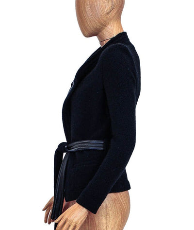 IRO Clothing XS | US 2 I IT 38 Open Front Waffle Knit Jacket with Waist Tie