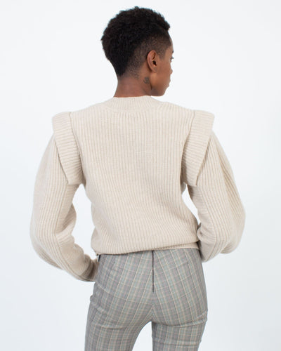 Isabel Marant Clothing Medium | US 6 I FR 38 Beige Wool Sweater