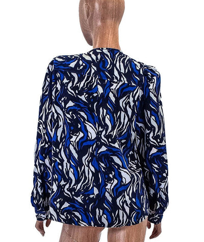 Isabel Marant Clothing XL | US 12 I FR 44 Printed Pleated Long Sleeve Top