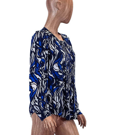 Isabel Marant Clothing XL | US 12 I FR 44 Printed Pleated Long Sleeve Top