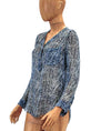 Isabel Marant Étoile Clothing Large | US 10 I FR 42 Printed Long Sleeve Silk Blouse