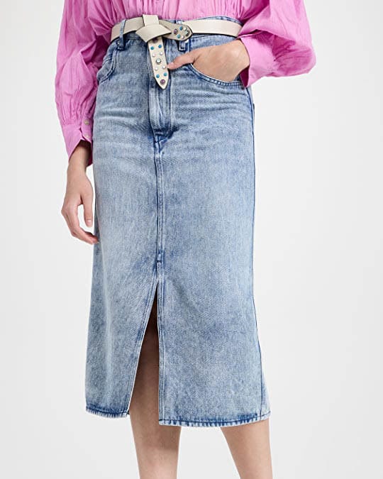 【送料&関税込】Isabel Marant Tilauria Skirt Tilauria Skirt Woman black | ISABEL MARANT Official online store