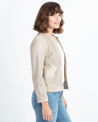 Isabel Marant Étoile Clothing Medium | US 6 I FR 38 Perforated Leather Jacket