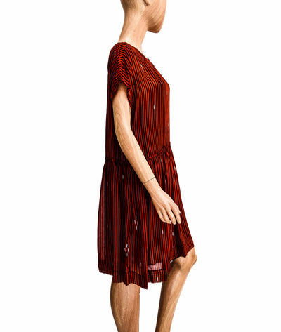 Isabel Marant Étoile Clothing Medium | US 6 I FR 38 Satin Dress with Frayed Hem and Slip