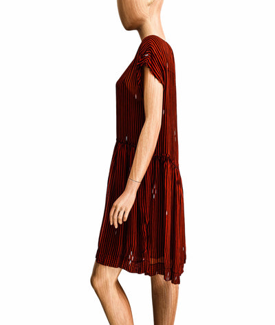 Isabel Marant Étoile Clothing Medium | US 6 I FR 38 Satin Dress with Frayed Hem and Slip