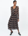 Isabel Marant Étoile Clothing Medium | US 8 I FR 40 Printed Silk Long Sleeve Maxi Dress