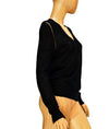 Isabel Marant Étoile Clothing Medium | US 8 I FR 40 Semi-Sheer V-Neck Long Sleeve Top