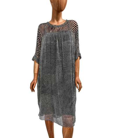 Isabel Marant Étoile Clothing Medium | US 8 I FR 40 Sheer Printed Dress with Black Slip