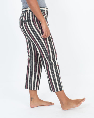 Isabel Marant Étoile Clothing Medium | US 8 I FR 40 Striped Cropped Pants