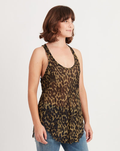 Isabel Marant Étoile Clothing Medium | US 8 Sheer Leopard Print Tank