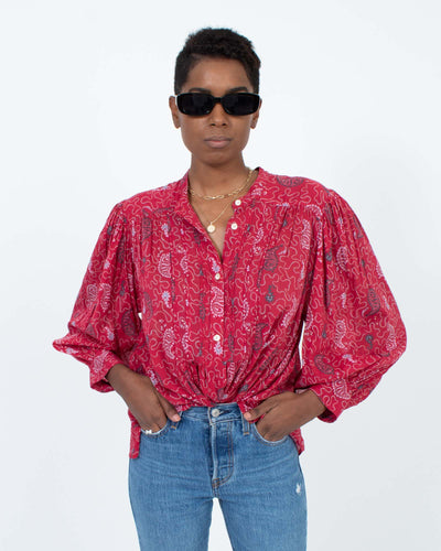 Isabel Marant Étoile Clothing Small | IT 36 Sheer Printed Blouse