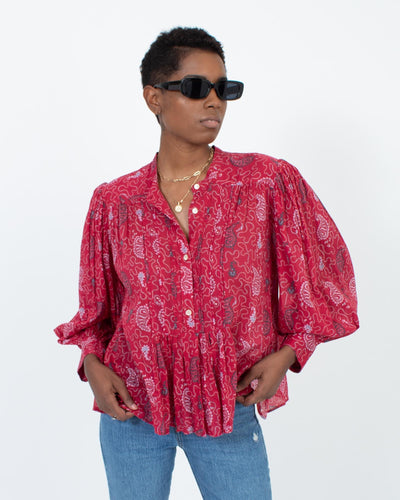 Isabel Marant Étoile Clothing Small | IT 36 Sheer Printed Blouse