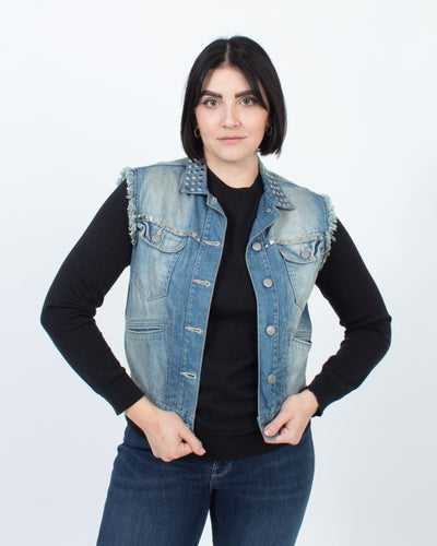 Isabel Marant Étoile Clothing Small | US 4 I FR 36 Studded Denim Vest