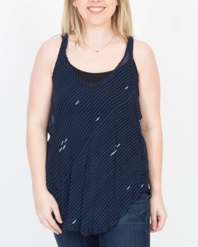 Isabel Marant Étoile Clothing Small | US 4 Sleeveless Sheer Stripe Tank
