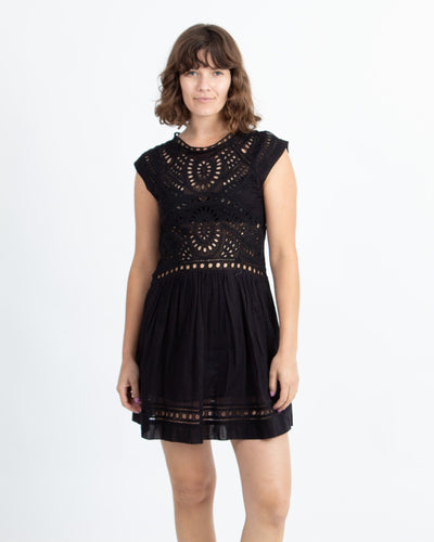 Isabel Marant Étoile Clothing XS | US 0 Black Eyelet Dress