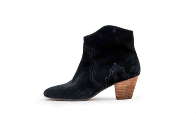 Isabel Marant Étoile Shoes Medium | US 8 I FR 39 Black Suede Dicker Boots