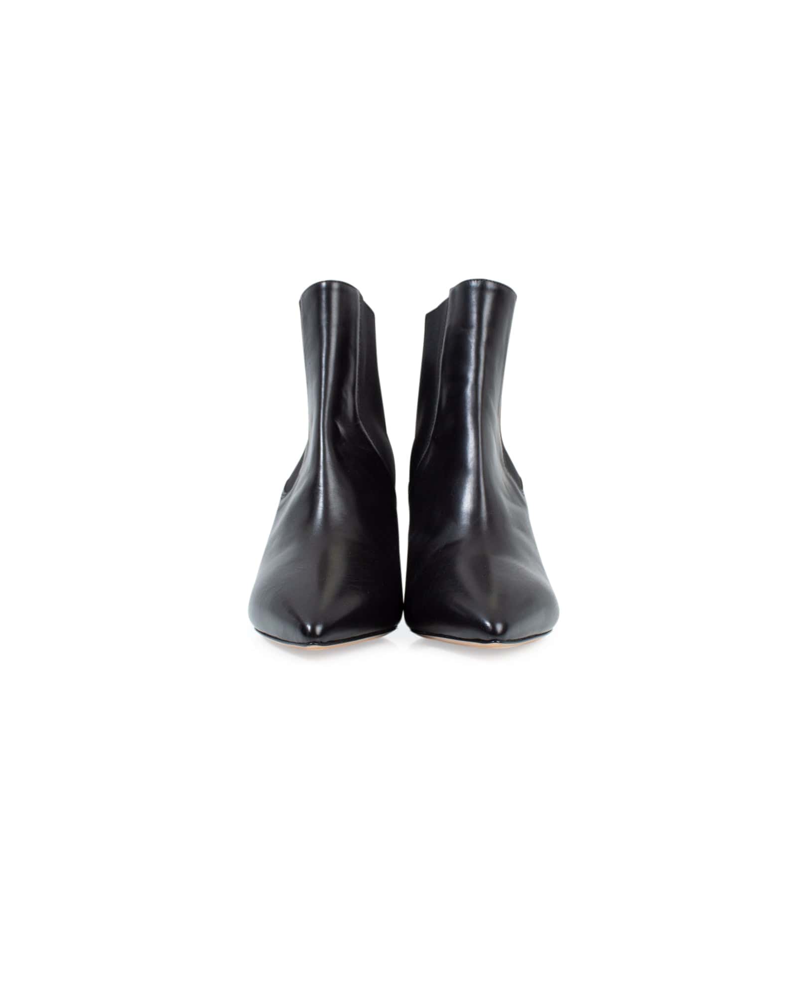 Black Pointed Toe Ankle Boots - The Revury