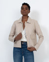 J Brand Clothing Small Beige Button Down Jacket
